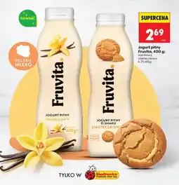 Biedronka Jogurt pitny waniliowy oferta