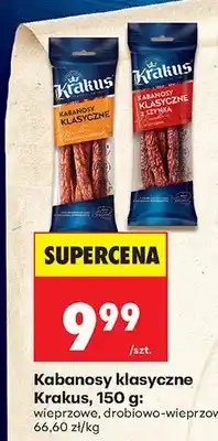 Biedronka Kabanosy klasyczne wieprzowe oferta