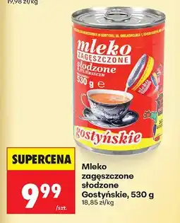 Biedronka Mleko zagęszczone słodzone oferta