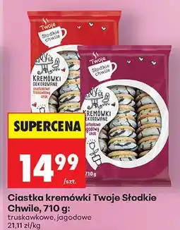 Biedronka Ciastka kremówki truskawkowe oferta
