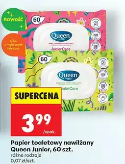 Biedronka Papier toaletowy nawilżany Junior Care oferta
