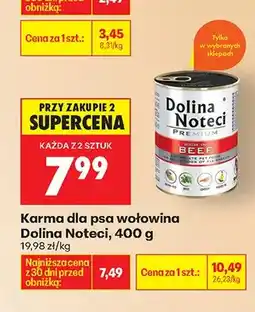 Biedronka Karma dla psa wołowina oferta