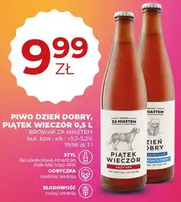 Duży Ben Piwo piątek wieczór oferta
