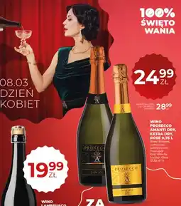 Duży Ben Wino Prosecco Amanti Extra Dry 0,75l białe, różowe, wytrawne/półwytrawne, musujące oferta
