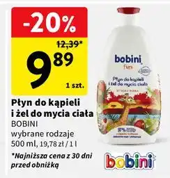 Intermarche Płyn do kąpieli i żel mycia ciała truskawka Bobini Fun oferta