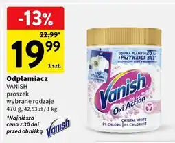 Intermarche Odplamiacz w proszku white Vanish Oxi Action oferta