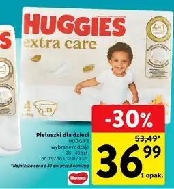 Intermarche Pieluchy 4 Huggies Extra Care oferta