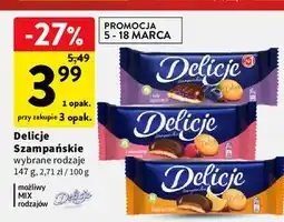 Intermarche Ciastka z galaretką jagodową Delicje Szampańskie oferta