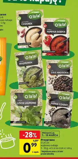 Intermarche Pieprz czarny mielony Intermarche O La La! oferta