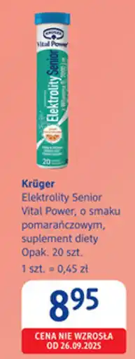 dm drogerie markt Krüger Elektrolity Senior Vital Power oferta