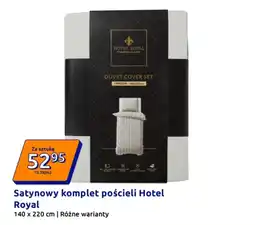 Action Satynowy komplet pościeli Hotel Royal oferta