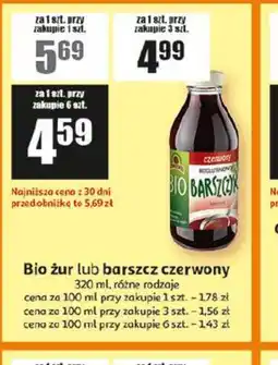 Auchan Bio żur lub barszcz czerwony oferta
