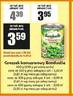 Auchan Groszek konserwowy Bonduelle oferta