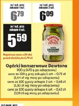 Auchan Ogórki konserwowe Dawtona oferta