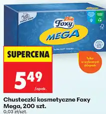 Biedronka Chusteczki kosmetyczne Foxy Mega, 200 szt oferta