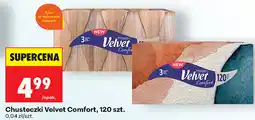 Biedronka Chusteczki Velvet Comfort, 120 szt oferta