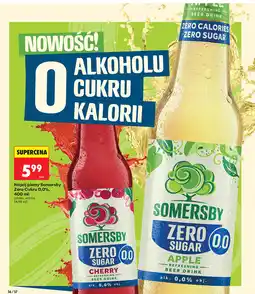 Biedronka Napój piwny Somersby Zero Cukru 0,0% 400 ml (jabłko, wiśnia) oferta