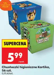 Biedronka Chusteczki higieniczne Kartika, 56 szt oferta
