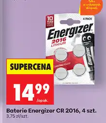 Biedronka Baterie Energizer CR 2016, 4 szt oferta