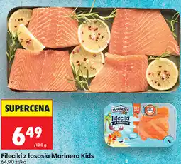 Biedronka Fileciki z łososia Marinero Kids oferta