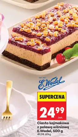 Biedronka Ciasto kajmakowe z polewą wiśniową E.Wedel oferta