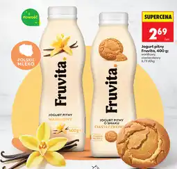 Biedronka Jogurt pitny Fruvita, 400 g (waniliowy, ciasteczkowy) oferta