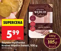 Biedronka Szynka myśliwska Kraina Wędlin Select oferta