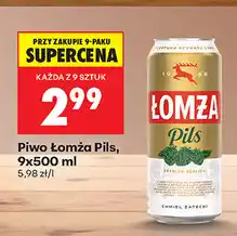 Biedronka Piwo Łomża Pils oferta
