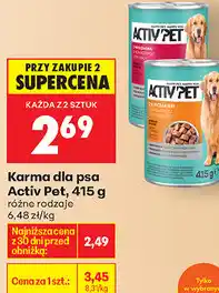 Biedronka Karma dla psa Activ Pet, 415 g (różne rodzaje) oferta