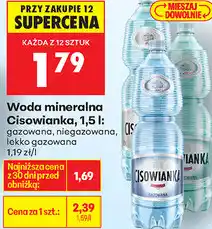 Biedronka Woda mineralna Cisowianka oferta