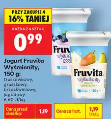 Biedronka Jogurt Fruvita Wyśmienity oferta