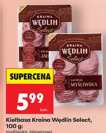 Biedronka Kiełbasa Kraina Wędlin Select, 100 g: myśliwska, jałowcowa oferta
