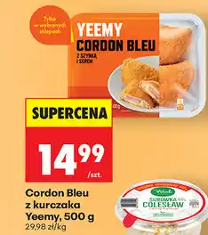 Biedronka Cordon Bleu z kurczaka Yeemy oferta