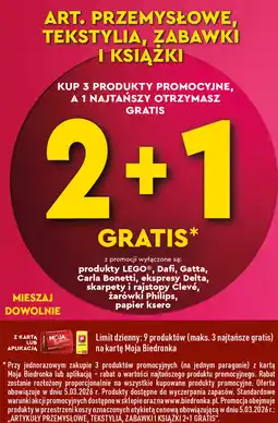 Biedronka Art. przemysłowe, tekstylia, zabawki i książki oferta