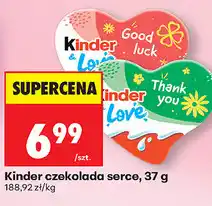 Biedronka Kinder czekolada serce oferta