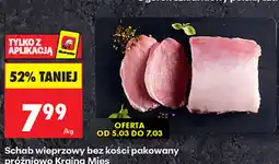 Biedronka Schab wieprzowy bez kości pakowany próżniowo Kraina Mięs oferta