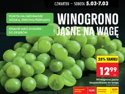 Biedronka Winogrono jasne bezpestkowe na wagę oferta