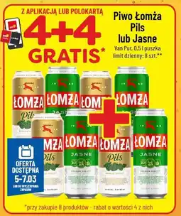 Polomarket Piwo Łomża Pils lub Jasne oferta