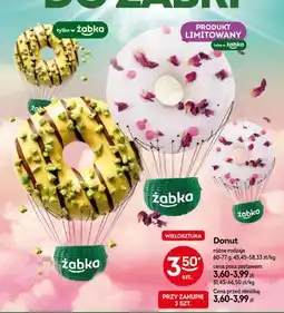 Żabka Donut różne rodzaje oferta