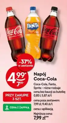 Żabka Napój Coca-Cola, Fanta, Sprite - różne rodzaje oferta