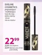 Hebe Eveline Cosmetics Variété pogrubiająco-wydłużający tusz do rzęs extra czarny oferta