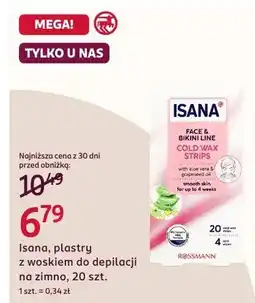 Rossmann Plastry z woskiem do depilacji na zimno oferta