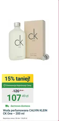 ERLI Woda perfumowana Calvin Klein oferta