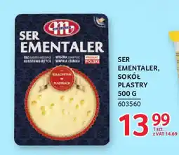 Selgros Ser ementaler, sokół plastry oferta