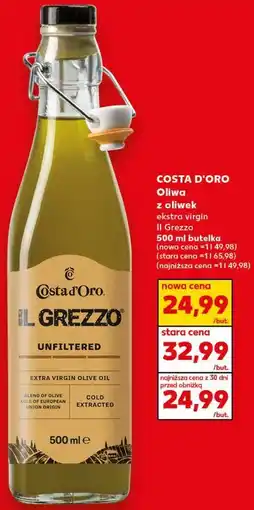Kaufland Costa d'Oro Oliwa z oliwek ekstra virgin Il Grezzo 500 ml butelka oferta
