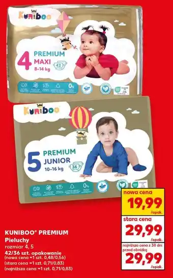 KUNIBOO PREMIUM Pieluchy rozmiar 4, 5