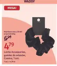 Rossmann Gumka welurowa czarna Lolita Accessories oferta