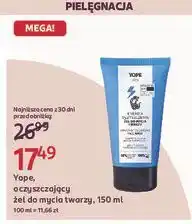 Rossmann Żel do mycia twarzy energia oczyszczenia Yope Men oferta