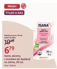 Rossmann Plastry z woskiem na zimno do depilacji ciała Isana oferta