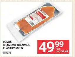 Selgros Łosoś wędzony na zimno plastry oferta